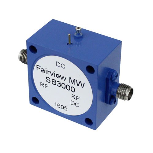 SMA Bias Tee From 10 MHz to 3 GHz Rated To 3000 mA And 50 Volts DC