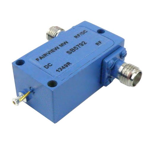 SMA Bias Tee From 0.1 MHz to 12.4 GHz Rated To 700 mA And 50 Volts DC