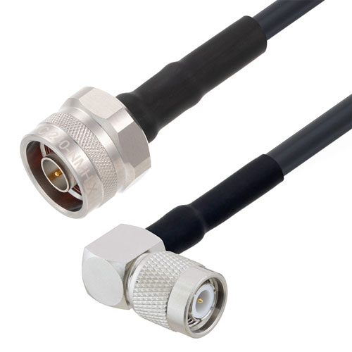 N Male To Ra Tnc Male Cable Lmr Uf Coax With Heat Shrink