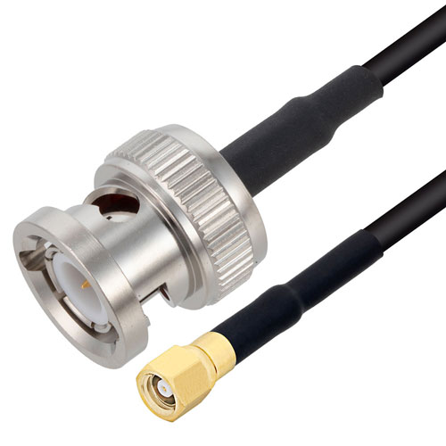 Low Loss Smc Plug To Bnc Male Cable Lmr Coax In Inch