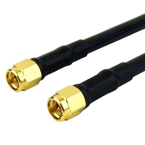 SMA Male Plug To SMA Male Plug Cable RG 223 Coax Up To 6 GHz In 12 Inch