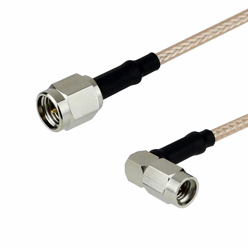 SMA Male To RA SSMA Male Cable RG 316 Coax In 24 Inch