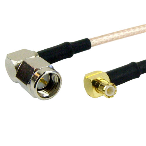 RA SMA Male Plug To RA MCX Plug Male Cable RG 316 Coax Up To 3 GHz