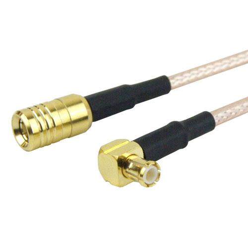 SMB Plug To RA MCX Plug Cable RG316 Coax In 12 Inch