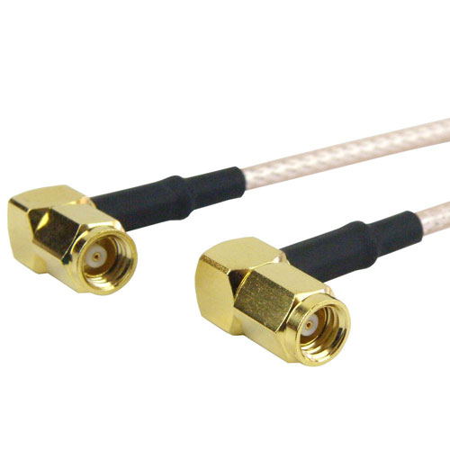 RA SMC Plug To RA SMC Plug Cable RG316 Coax In 60 Inch