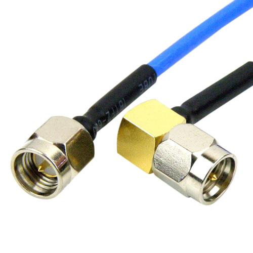 SMA Male Plug To RA SMA Male Plug Cable RG 405 Coax Up To 12 4 GHz