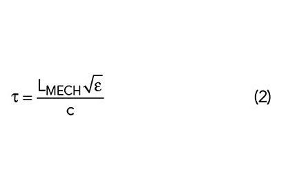 Equation 2 image of time delay equation for a coax cable assembly