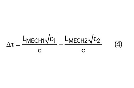 Equation 4 image of equation for propagation delay between the two lines