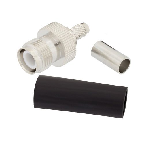 Reverse Polarity TNC Female (Jack) Connector For LMR-200 Cable, Crimp/Non-Solder Contact Fairview Microwave EZ-200-TFRP