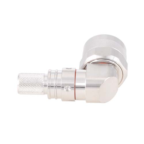 Right Angle N Male (Plug) Connector For LMR-400 Cable, Crimp/Non-Solder Contact Fairview Microwave EZ-400-NMH-RA-X