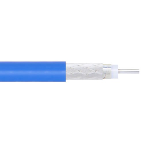 High Frequency Flexible Coax Cable Double Shielded with Blue FEP Jacket Fairview Microwave FM-P047HF-BULK