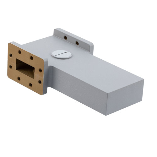 WR-137 Waveguide Isolator with 17 dB min Isolation from 5.38 GHz to 8.17 GHz using CPR137F Flange in Aluminum Fairview Microwave FM-W137IR001