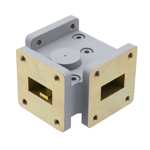 WR-75 Waveguide Circulator with 20 dB min Isolation from 9.84 GHz to 15 GHz using Cover Flange in Aluminum Fairview Microwave FM-W75CR001