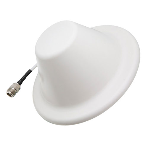 Dome Dual Band Antenna Operates From 806 MHz to 2.5 GHz With a Nominal 3 dBi Gain N Female Input Connector Fairview Microwave FM51096