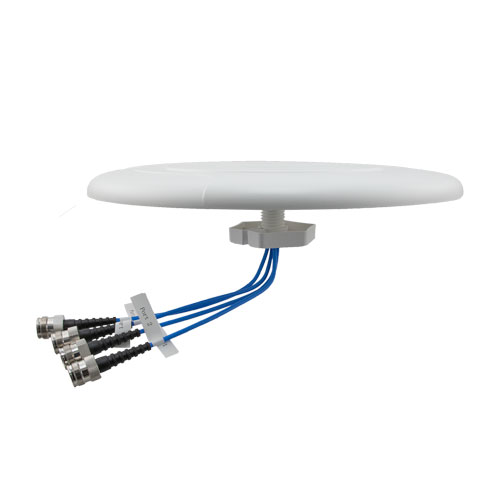 Indoor DAS Ceiling Omni Antenna, 5 dBi, 617 MHz - 6000 MHz, 4 x N-Female, Low PIM Fairview Microwave FM51241