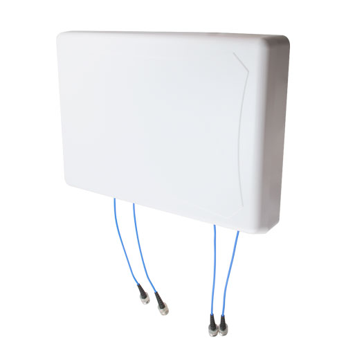 Indoor DAS Panel Antenna, 7/10 dBi gain, 2 x 617-960 MHz / 1695 -2700 MHz & 2 x 3300-6000 MHz, 4.3-10 Female Fairview Microwave FM51244