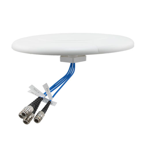 Indoor DAS Ceiling Omni Antenna, 4.5 dBi, 698 MHz - 4200 MHz, 4 x N-Female, Low PIM Fairview Microwave FM51247