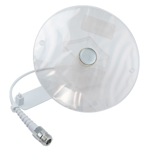 Indoor Ceiling DAS Omni transparent see thru Antenna, 4.5 dBi, 698MHz - 4800MHz, N-Female, Low PIM Fairview Microwave FM51249