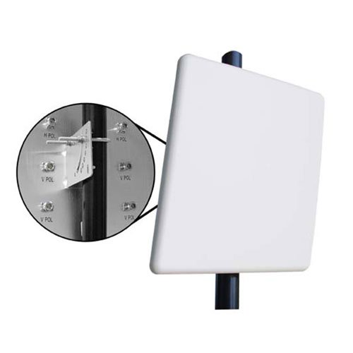 2.4/4.9-5.8 GHz Six Element, Dual Polarized MIMO Flat Panel Antenna Fairview Microwave FM51FP1002