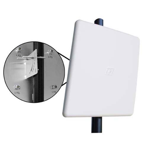 2.4/4.9-5.8 GHz Four Element, Dual Polarized MIMO Flat Panel Antenna Fairview Microwave FM51FP1004