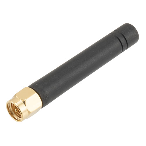 3 dBi DualBand Rubber Duck Portable Antenna 698-2700 MHz SMA Connector Fairview Microwave FM51RD1027