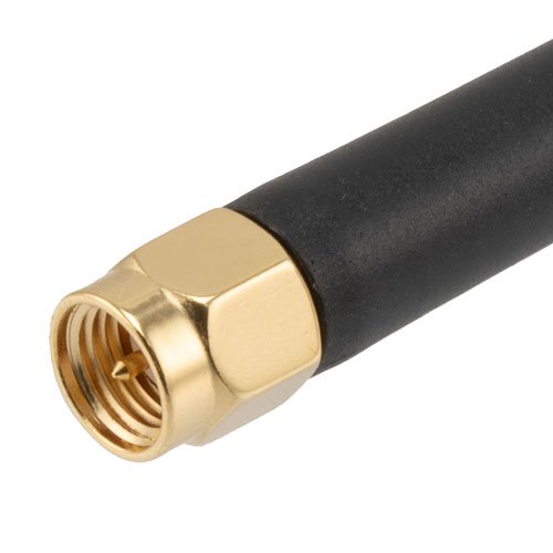 3 dBi DualBand Rubber Duck Portable Antenna 698-2700 MHz SMA Connector Fairview Microwave FM51RD1027