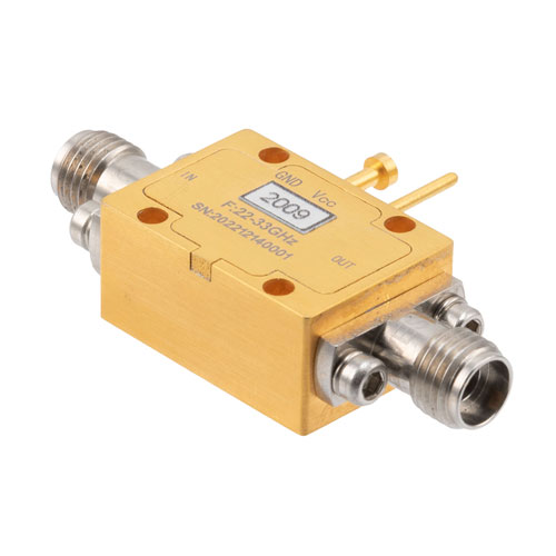 Analog Phase Shifter, 22 GHz to 33 GHz, 360 degree Phase Range, 0V to +14V Control Voltage, Max Pin +15 dBm, 2.92mm Fairview Microwave FM82P2009