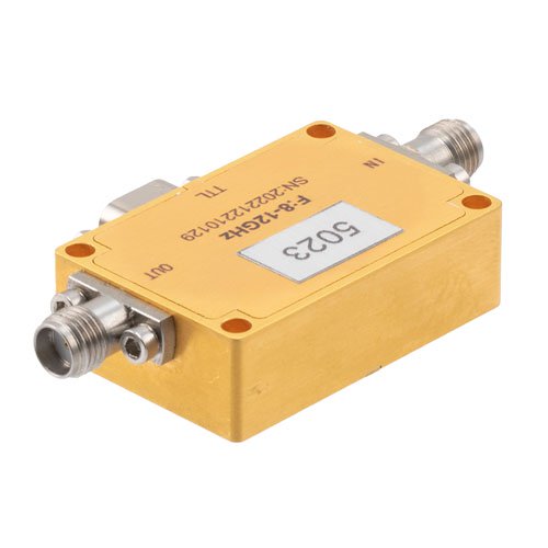 6 Bit TTL Programmable Phase Shifter, 8 GHz to 12 GHz, 360 degree Phase Range, 5.625 degree Control Step Size, +30 dBm Max Pin, SMA Fairview Microwave FM82P5023