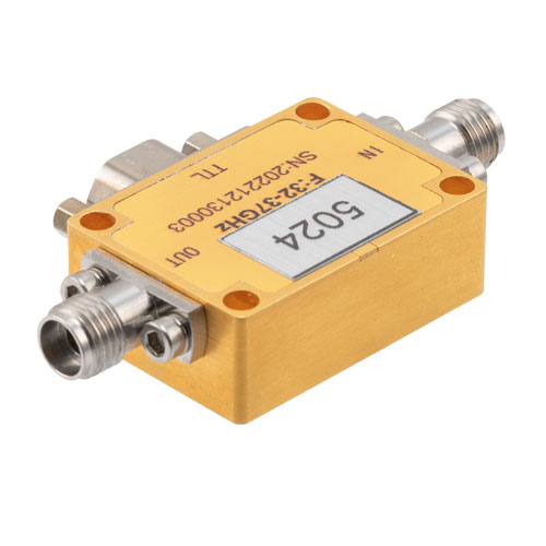 5 Bit TTL Programmble Phase Shifter, 32 GHz to 37 GHz, 360 degree Phase Range, 5.625 degree Control Step Size, +30 dBm Max Pin, SMA Fairview Microwave FM82P5024