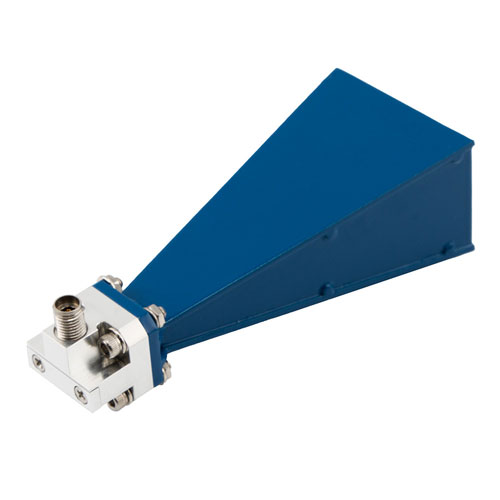 WR-28 Standard Gain Horn Antenna Operating From 26.5 GHz to 40 GHz, 20 dBi Nominal Gain, 2.92mm Female Input Connector, ProLine Fairview Microwave FM9850B/2F-20