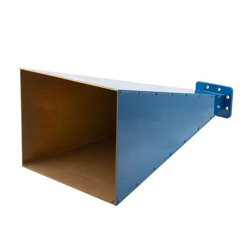 WR-187 Waveguide Standard Gain Horn Antenna Operating From 3.95 GHz to 5.85 GHz With a Nominal 20 dBi Gain With CPRG Flange Fairview Microwave FM9861B-20-CPRG