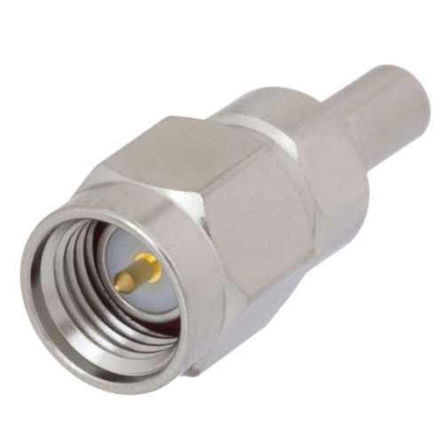 SMA Male (Plug) to Mini SMP Male (Plug) Full Detent Adapter, Passivated Stainless Steel Body, 1.35 VSWR Fairview Microwave FMAD1003