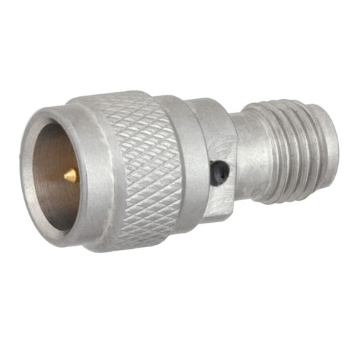 Push-On SMA Male (Plug) to SMA Female (Jack) Adapter, Passivated Stainless Steel Body, 1.5 VSWR Fairview Microwave FMAD1047