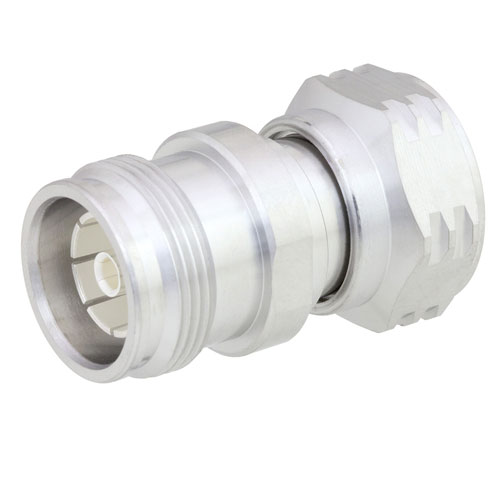 Low PIM 4.3-10 Male (Plug) to 4.3-10 Female (Jack) Adapter, Tri-Metal Plated Brass Body, 1.08 VSWR Fairview Microwave FMAD1097