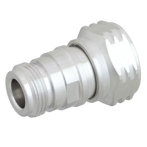 Low PIM 4.3-10 Male (Plug) to N Female (Jack) Adapter, Tri-Metal Plated Brass Body, 1.08 VSWR Fairview Microwave FMAD1099