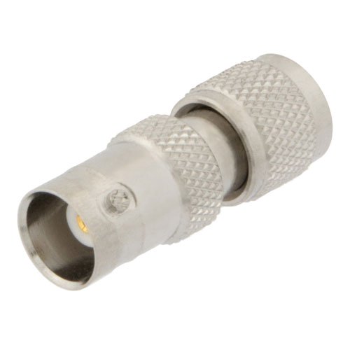 Mini UHF Male (Plug) to BNC Female (Jack) Adapter, Nickel Plated Brass Body Fairview Microwave FMAD1114