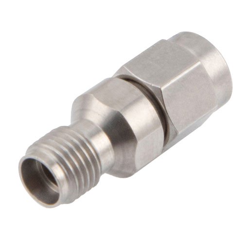 SMA Male (plug) to 3.5mm Female (Jack) Adapter, Passivated Stainless Steel Body, 1.2 VSWR Fairview Microwave FMAD1246