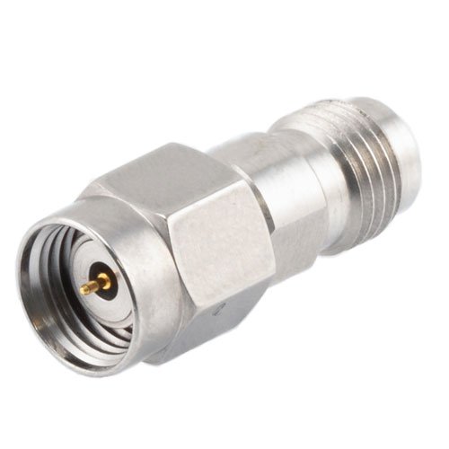 Precision 2.4mm Female to 1.85mm Male Adapter with Passivated Stainless Steel Body Fairview Microwave FMAD1252