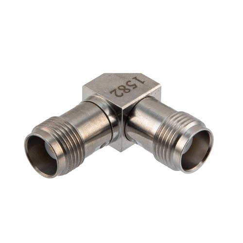 Miter RA TNC Female to TNC Female Adapter with Passivated Stainless Steel Body, DC to 18 GHz Fairview Microwave FMAD1582