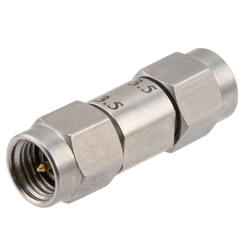 Engineering Grade 3.5mm Male (Plug) to 3.5mm Male (Plug) Adapter with Stainless Steel Body Fairview Microwave FMAD1611