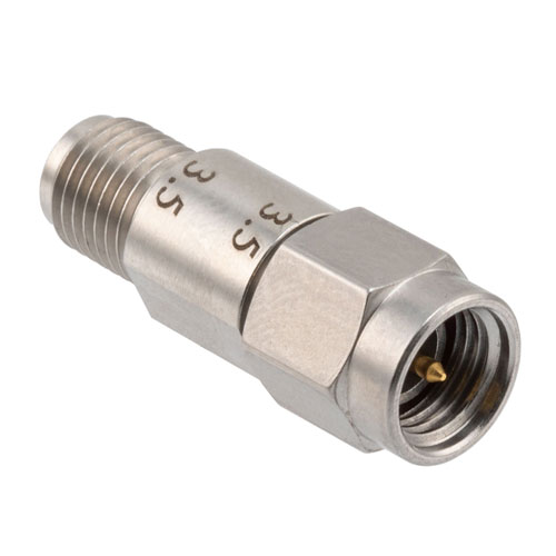 Engineering Grade 3.5mm Male (Plug) to 3.5mm Female (Jack) Adapter with Stainless Steel Body Fairview Microwave FMAD1612