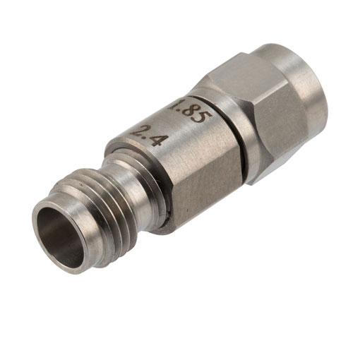 Engineering Grade 1.85mm Male (Plug) to 2.4mm Female (Jack) Adapter with Stainless Steel Body Fairview Microwave FMAD1615