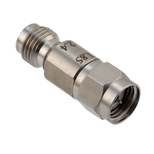 Engineering Grade 1.85mm Male (Plug) to 2.4mm Female (Jack) Adapter with Stainless Steel Body Fairview Microwave FMAD1615