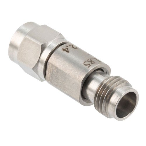 Engineering Grade 1.85mm Female (Jack) to 2.4mm Male (Plug) Adapter with Stainless Steel Body Fairview Microwave FMAD1616