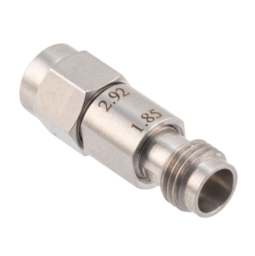 Engineering Grade 2.92mm Male (Plug) to 1.85mm Female (Jack) Adapter with Stainless Steel Body Fairview Microwave FMAD1619