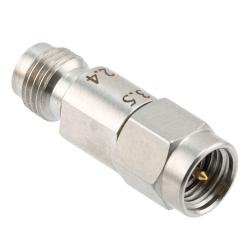 Engineering Grade 3.5mm Male (Plug) to 2.4mm Female (Jack) Adapter with Stainless Steel Body Fairview Microwave FMAD1631