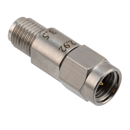 Engineering Grade 2.92mm Male (Plug) to 3.5mm Female (Jack) Adapter with Stainless Steel Body Fairview Microwave FMAD1635