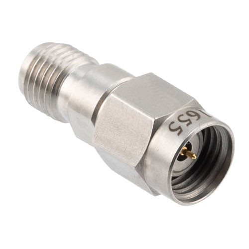 High Temperature Adapter 2.92mm Female to 1.85mm Male, 40GHz VSWR1.25, MIL-STD 348B with Stainless Steel Body Fairview Microwave FMAD1655