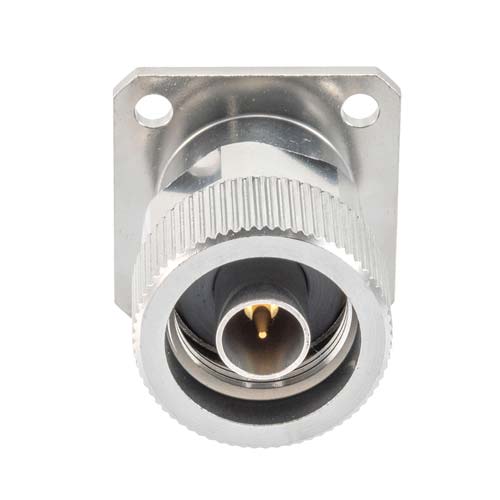 4 Hole Flange SMA Female (Jack) to N Male (Plug) Adapter with Passivated Stainless Steel Body Fairview Microwave FMAD1719