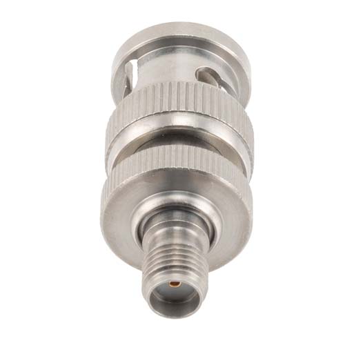 SMA Female to BNC Male Adapter with Passivated Stainless Steel Body Fairview Microwave FMAD91795